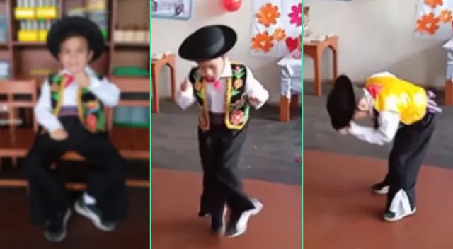 El menor deslumbró bailando huaylas. El menor deslumbró bailando huaylas.