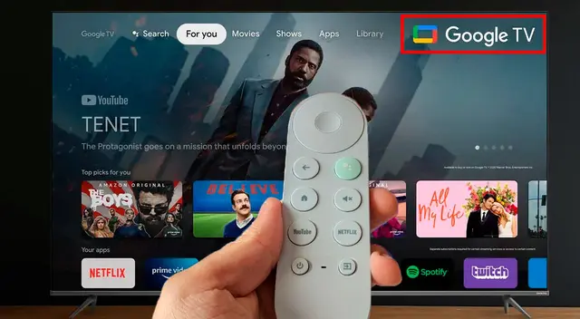 Disfruta de 800 canales gratuitos con Google TV.