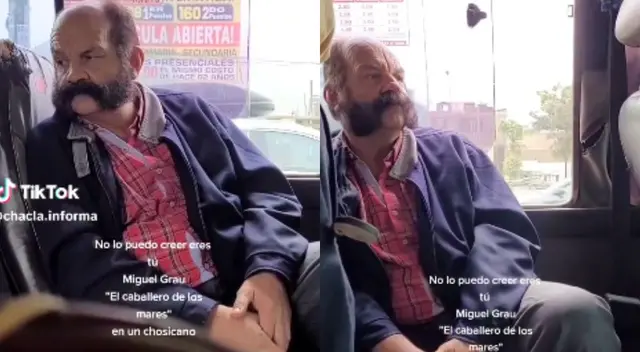 Miguel Grau paciente durante su viaje en el "chosicano. Miguel Grau paciente durante su viaje en el "chosicano.