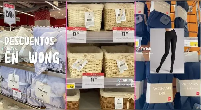 Una muchacha peruana vio descuentos de infarto en Wong por temporada de invierno y es viral en TikTok.