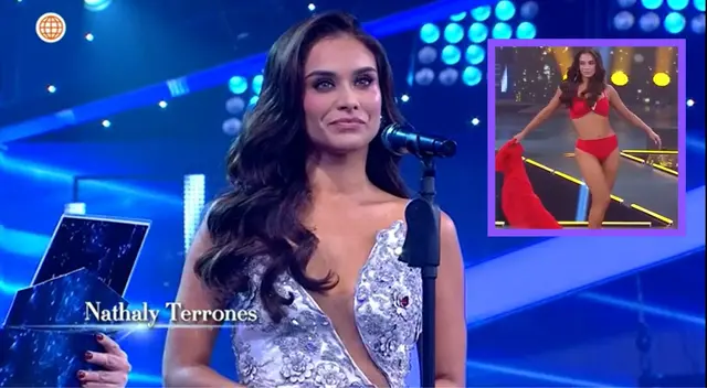 Nathaly Terrones impacta en desfile de ropa de baño. Nathaly Terrones impacta en desfile de ropa de baño.