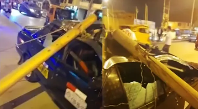 Una familia se salvó de morir tras salir del salir de su auto para comprar en una farmacia de SJM. Una familia se salvó de morir tras salir del salir de su auto para comprar en una farmacia de SJM.