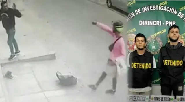 Delincuentes capturados tras robar a mano armada en Lima Norte.