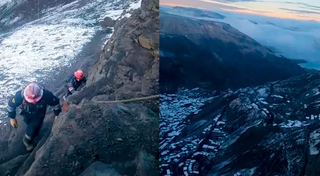 Trabajadores arriesgan la vida en su faena diaria.