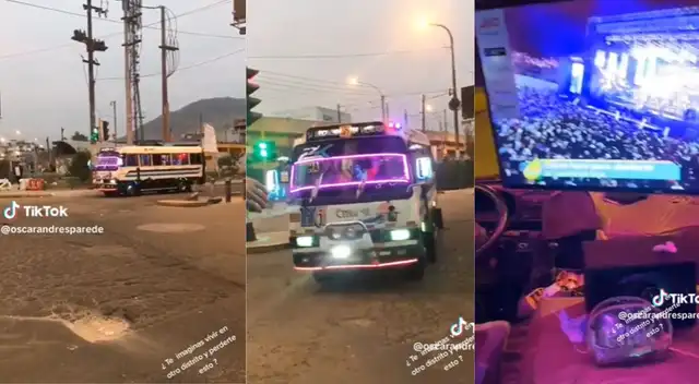 El transporte público que parece más una discoteca móvil.