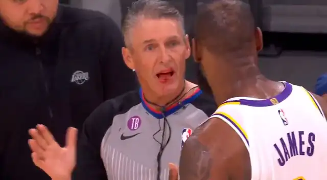 LeBron James desestimó que haya tenido la intención de agredir al árbitro.