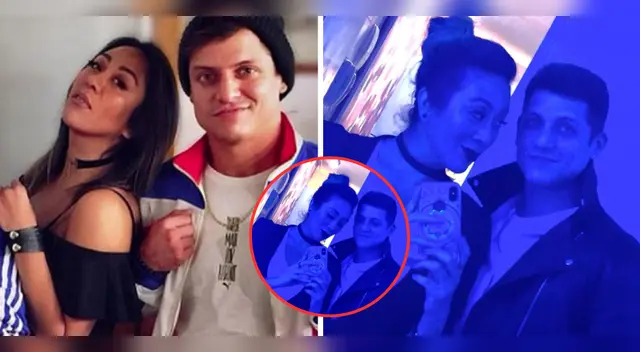 Cathy Sáenz en tiernas fotos con Gino Pesaressi.