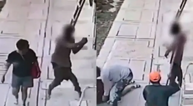 Sujeto con aparentes alteraciones mentales golpeó a mujer en Trujillo