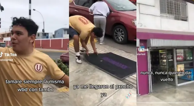 El muchacho  salió de Tambo con mucha cólera y no sabía con que descargar su irá.