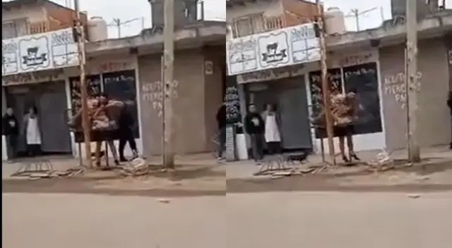 El joven lanzó en un tacho de basura al delincuente que intentó robarle.