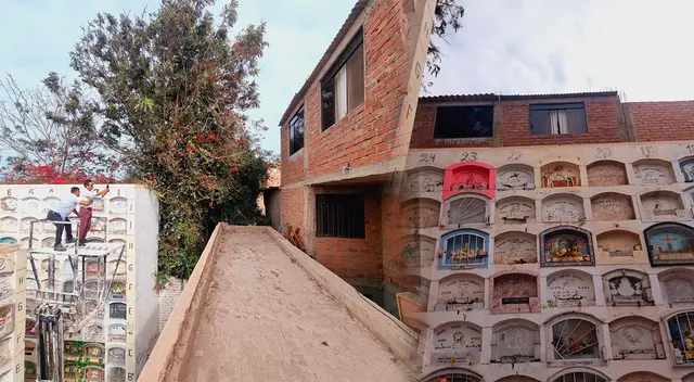 Una casa que se volvió famosa por estar construida en el cementario. Una casa que se volvió famosa por estar construida en el cementario.