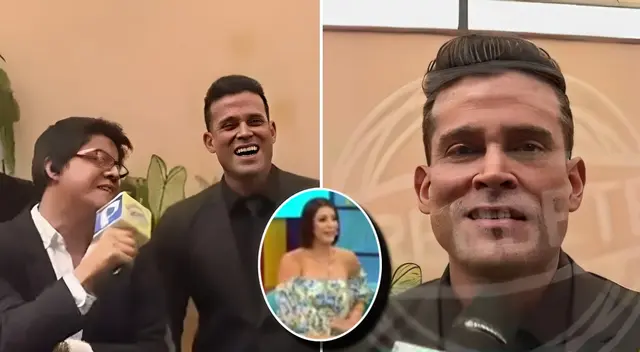 Christian Domínguez y Karla Tarazona sorprendieron al verse. Christian Domínguez y Karla Tarazona sorprendieron al verse.