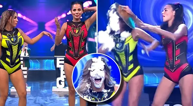 En Esto es guerra, Gabriela Herrera le tiró tremendo tortanzo a Luciana Fuster, pero no contó con que esta se lo devolvería sin piedad.