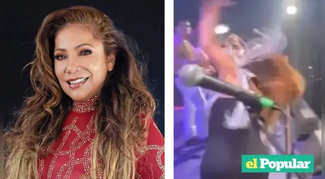Marisol sufrió aparatosa caída en presentación por aniversario de San Martín de Porres