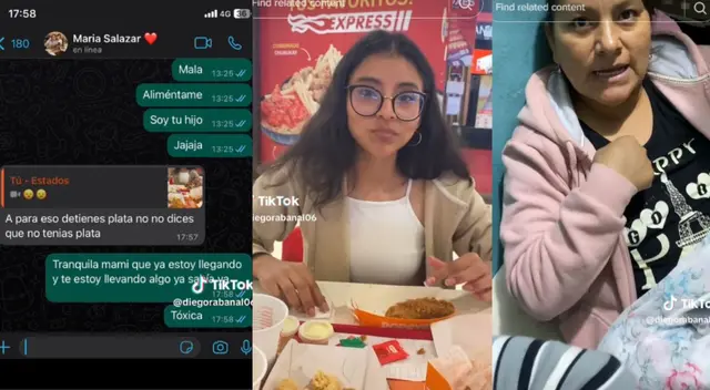La madre y su no estaban conformes con su salir a comer sin antes avisarles. La madre y su no estaban conformes con su salir a comer sin antes avisarles.