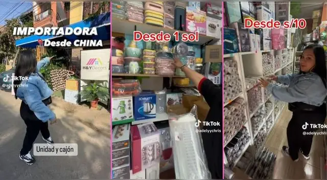 Una joven peruana compartió el dato de una tienda con productos a precios de fábrica y es viral. en TikTok.