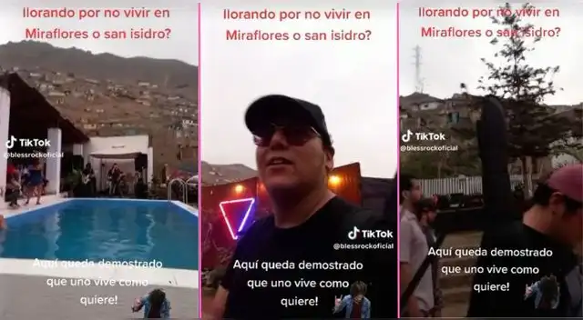 El joven peruano llegó a un evento entre los cerros de SJL, vio lo impensado y es viral en TikTok.