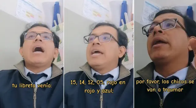 ¿Qué fue lo que dijo el profesor sobre las calificaciones?