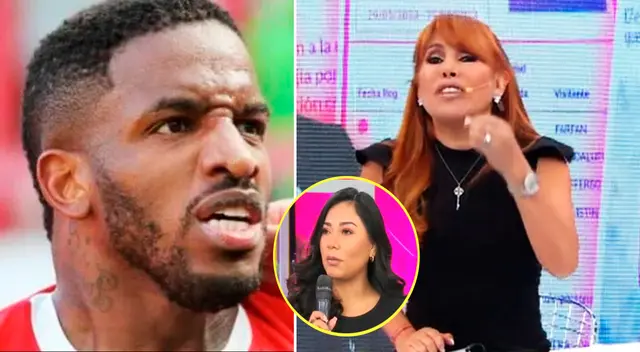 Magaly Medina arremete contra Jefferson Farfán. Magaly Medina arremete contra Jefferson Farfán.