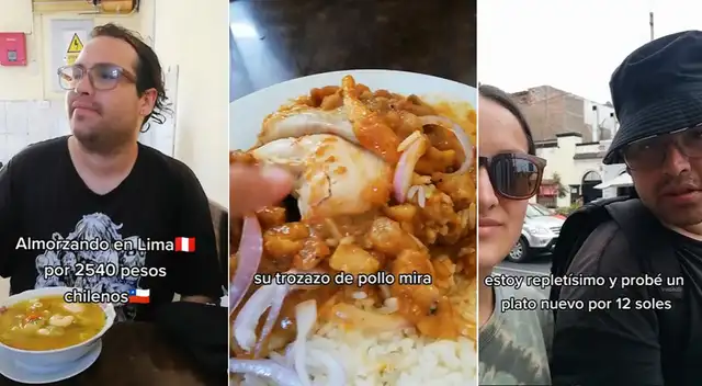 ¿Qué dijo el joven chileno sobre el menú de 12 soles? ¿Qué dijo el joven chileno sobre el menú de 12 soles?