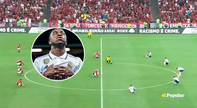 Jugadores del Flamengo y Cruzeiro tuvieron noble gesto con Vinicius Jr..