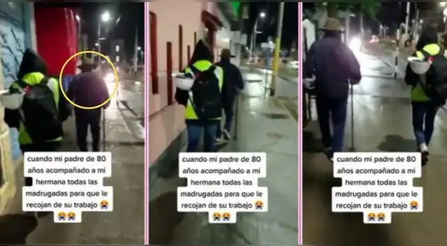 El padre de familia de 80 años se levanta muy temprano para ir con su hija al paradero y es viral en TikTok.