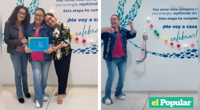 Natalia Salas dio por finalizado su tratamiento de radioterapias