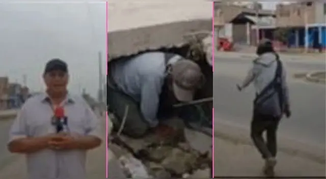 El reportero se acercó a ver la supuesta pierna, pero paso lo impensado y es viral en TikTok.