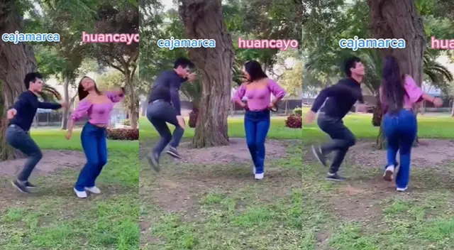Jóvenes sorprendieron con llamativos pasos al ritmo de huayno y son un éxito en TikTok.