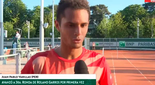 Juan Pablo Varillas tomó la palabra tras avanzar a Roland Garros.