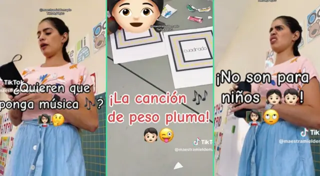 La reacción de la maestra fue viral en TikTok. La reacción de la maestra fue viral en TikTok.