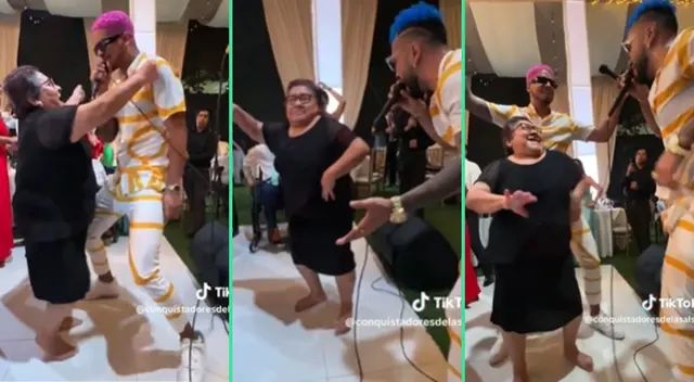 La adulta mayor no dudó sacar sus mejores pasos, siendo viral en TikTok. La adulta mayor no dudó sacar sus mejores pasos, siendo viral en TikTok.