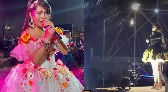 Yarita Lizeth vivió un mal momento durante su concierto en Moquegua.