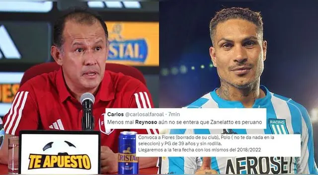 Juan Reynoso es criticado por usuarios en redes sociales por la lista de convocados para amistosos.