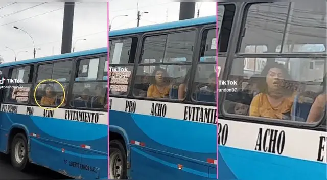 Una mujer peruana fue captada durmiendo en pleno bus y escena es viral en TikTok. Una mujer peruana fue captada durmiendo en pleno bus y escena es viral en TikTok.