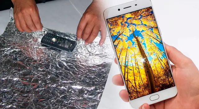 Conoce qué sucede cuando envuelves tu celular en papel aluminio.