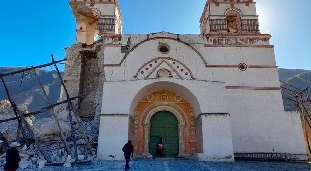 Templo se vio afectado en su estructura durante el último movimiento telúrico.