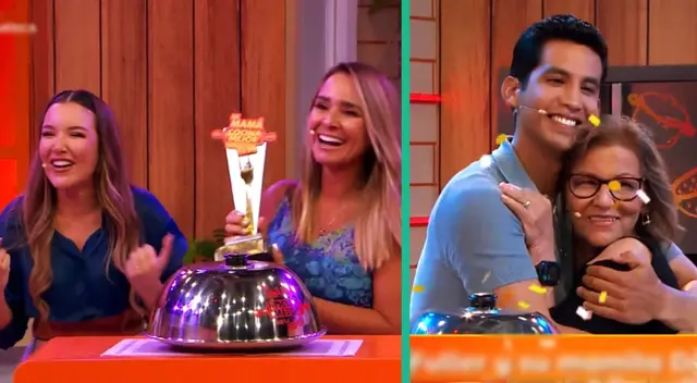 Alessandra Fuller y su madre se imponen ante Santiago Suárez y su mamá en reality de cocina de América Televisión. Alessandra Fuller y su madre se imponen ante Santiago Suárez y su mamá en reality de cocina de América Televisión.