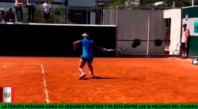 La joven tenista peruana hizo historia al estar entre las mejores de Roland Garros.