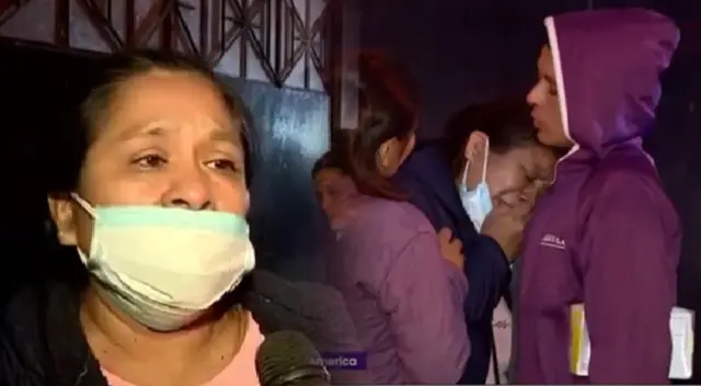 Familiares de padre hallado muerto en Comas. Familiares de padre hallado muerto en Comas.