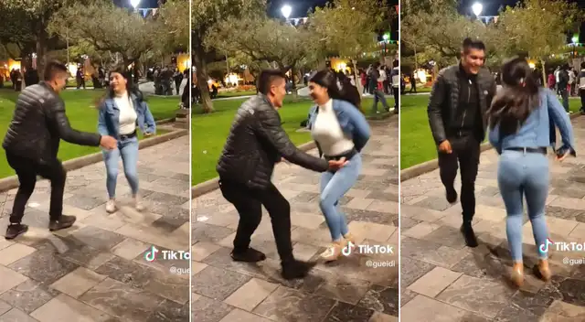 La coreografía de la pareja se volvió tendencia en las redes.