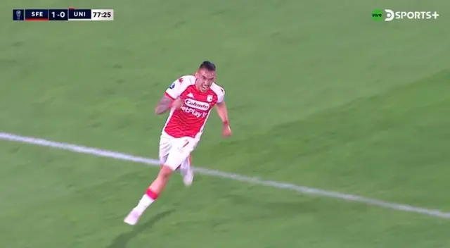 Neyder Moreno anotó el segundo gol ante Universitario de deportes.