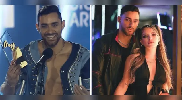 Austin Palao no menciona a Flavia Laos en los Premios Heat.