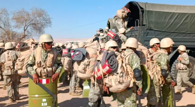 Soldados están en la frontera con Chile para evitar el ingreso irregular de migrantes.