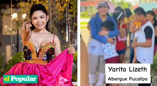 Yarita Lizeth brindó apoyo y visitó albergue de Pucallpa.