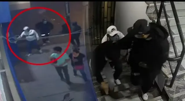 Sujetos que ingresaron a robar a empresa de carnes.