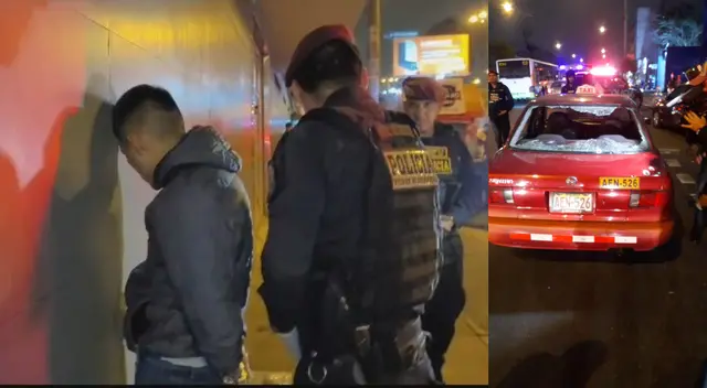 Uno de los sujetos capturados tras persecución policial Uno de los sujetos capturados tras persecución policial