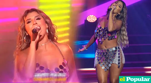 Yahaira Plasencia lució por segunda vez su traje de los Premios Heat 2023.