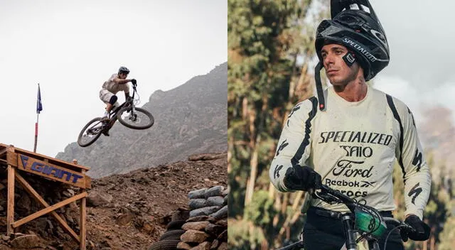  Hugo García practica ciclismo de montaña profesional. Foto: Instagram   