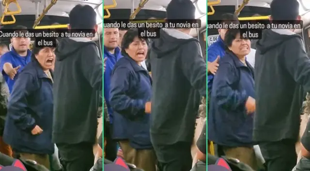 La escena protagonizada por la señora fue viral en TikTok. La escena protagonizada por la señora fue viral en TikTok.